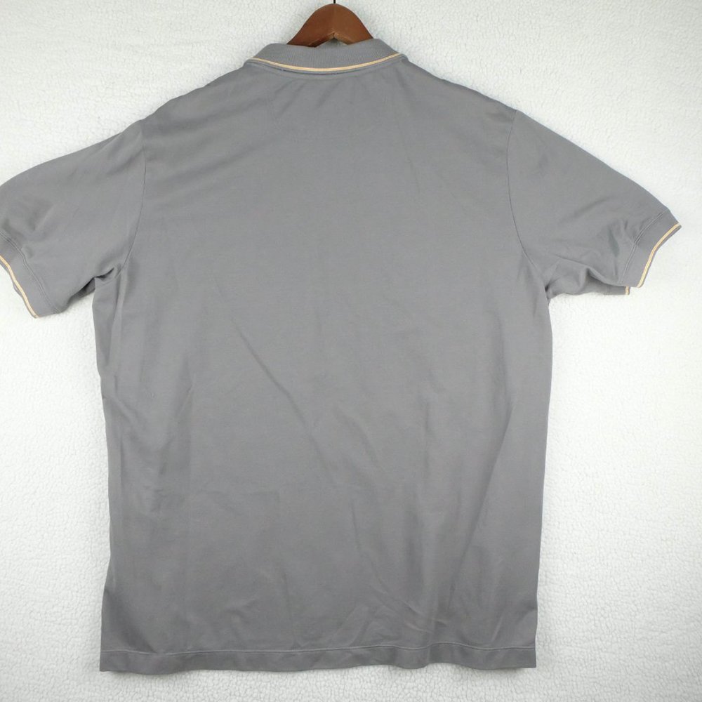 Tommy Bahama Polo Mens XXL 2XL Gray Shirt Pima Cotton Knit Ringer Short Sleeve - Picture 6 of 11
